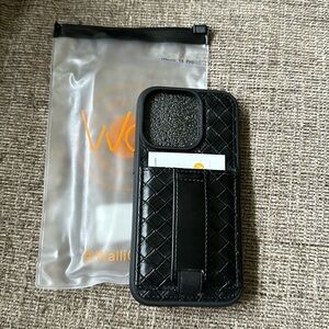 Barely used iPhone 14 Pro black Walli Case